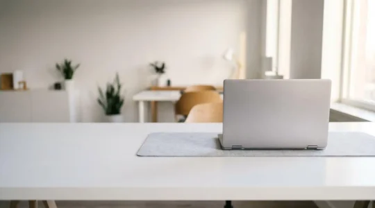 Interface minimaliste de gestion de campagne publicitaire Google Ads avec graphiques de performance