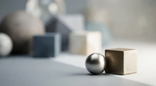 Vue éditoriale minimaliste représentant le concept du principe de Pareto dans Google Ads