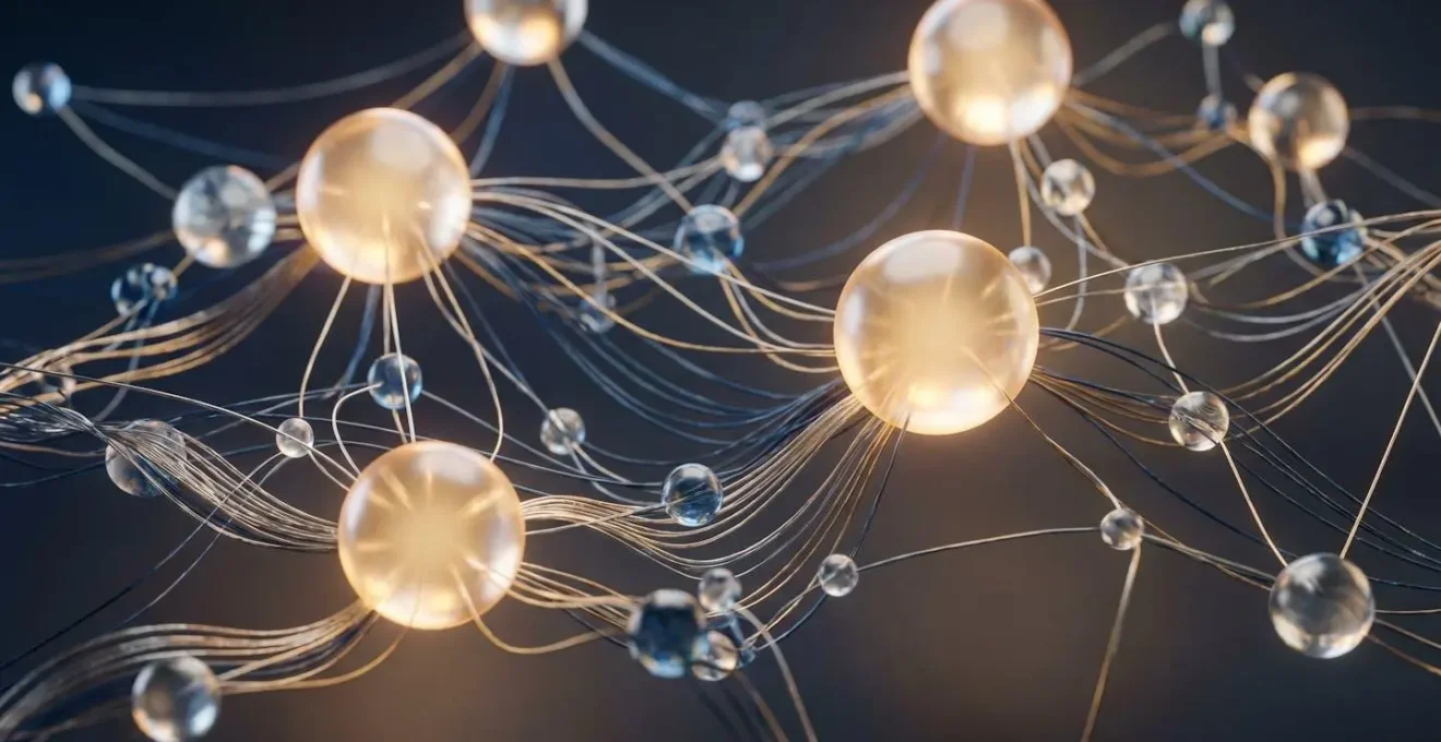 Réseau de connexions numériques symbolisant une stratégie de backlinks éthique et de qualité