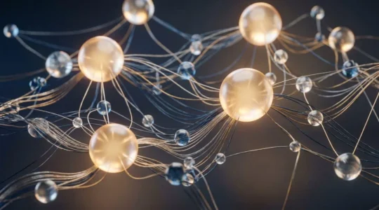 Réseau de connexions numériques symbolisant une stratégie de backlinks éthique et de qualité